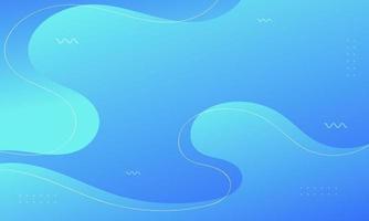 Abstract Blue Fluid Wave Background vector