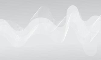 Abstract White Fluid Wave Background vector