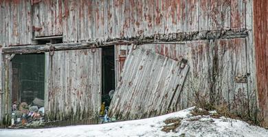 Old leaning barn doors in Florida NY photo