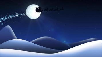4k animación de concepto de feliz navidad con animación linda
