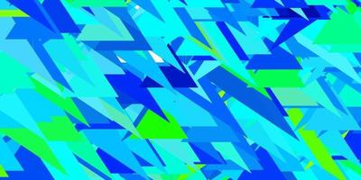 Light blue, green vector pattern with polygonal shapes.