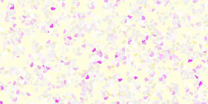Light pink, yellow vector template with abstract forms.