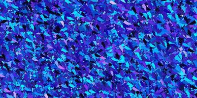 Dark Pink, Blue vector background with polygonal forms.