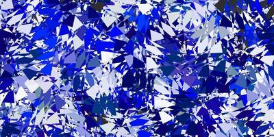 Light blue, green vector backdrop with triangles, lines.