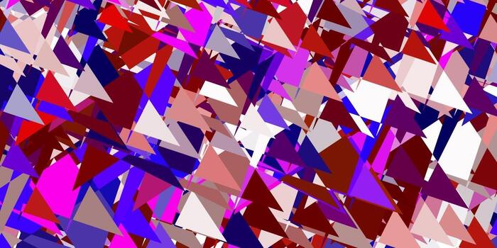 Light pink, red vector layout with triangle forms.