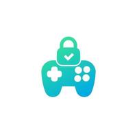 Parental control for games icon vector