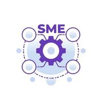 SME, small and medium enterprise, vector concept