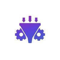 Conversion rate optimization icon, marketing concept vector