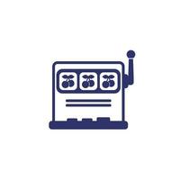 slot machine icon on white vector