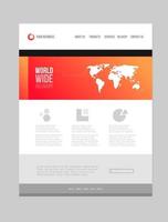 finance business website design page with responsive template layout vector