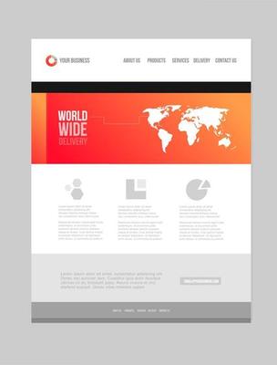 finance business website design page with responsive template layout