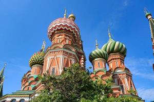 St. Basil's Cathedral at famous Red Square in Moscow photo