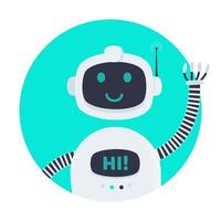 chatbot 2 in the circle vector