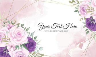 Beautiful hand drawn flower background vector