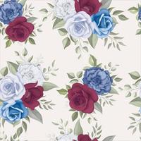 Beautiful floral seamless pattern vector