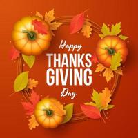 Happy thanksgiving day background. Vector illustration