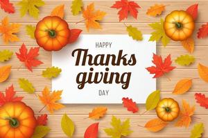 Happy thanksgiving day background. Vector illustration