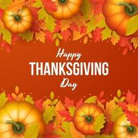 Happy thanksgiving day background. Vector illustration