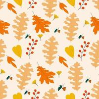 Autumn the Beginning seamless pattern vector