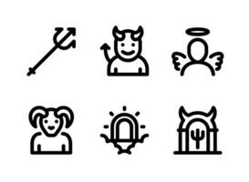 Simple Set of Halloween Related Vector Line Icons