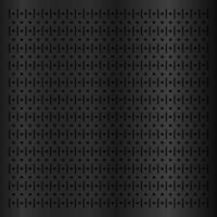 Black metallic peg board perforated texture background vector