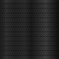 Black metallic peg board perforated texture background vector