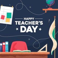 Happy Teacher's Day Background vector