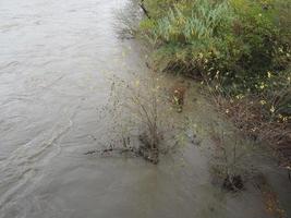 gran inundación del río foto