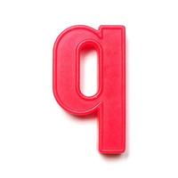 Magnetic lowercase letter Q photo