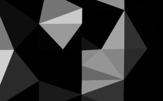 Dark Silver, Gray vector shining triangular background.