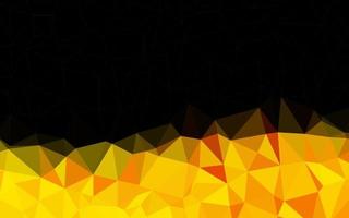 Light Yellow, Orange vector polygon abstract background.