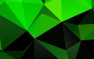 Light Green vector shining triangular template.