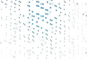 Light Blue, Green vector layout with bright snowflakes.