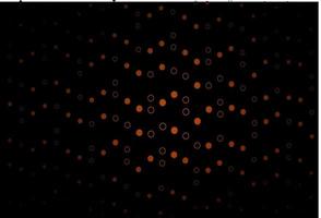 Dark Yellow, Orange vector cover with spots.