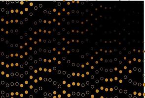 Dark Yellow, Orange vector cover with spots.