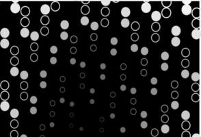 Dark Silver, Gray vector pattern with spheres.