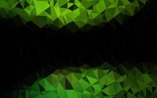 Light Green vector polygonal pattern.