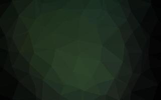 Dark Green vector triangle mosaic texture.