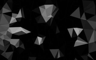 Dark Silver, Gray vector polygonal background.