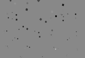 Light Silver, Gray vector background with triangles, circles, cubes.