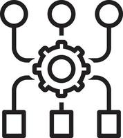 Line icon for program algorithm vector