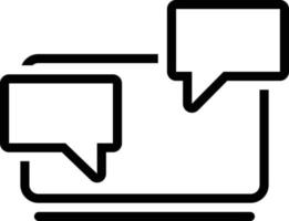 Line icon for chat vector