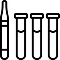 Line icon for test tube vector