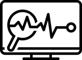 Line icon for system monitoring vector