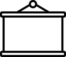 Line icon for blackboard vector