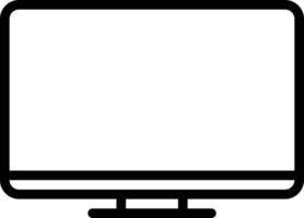 Line icon for monitor vector