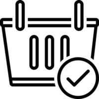 Line icon for checkout vector