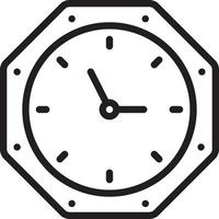Line icon for timing vector