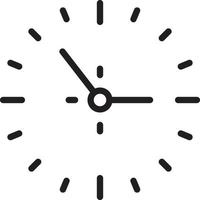 icono de línea para reloj vector