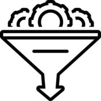 Line icon for funnel vector